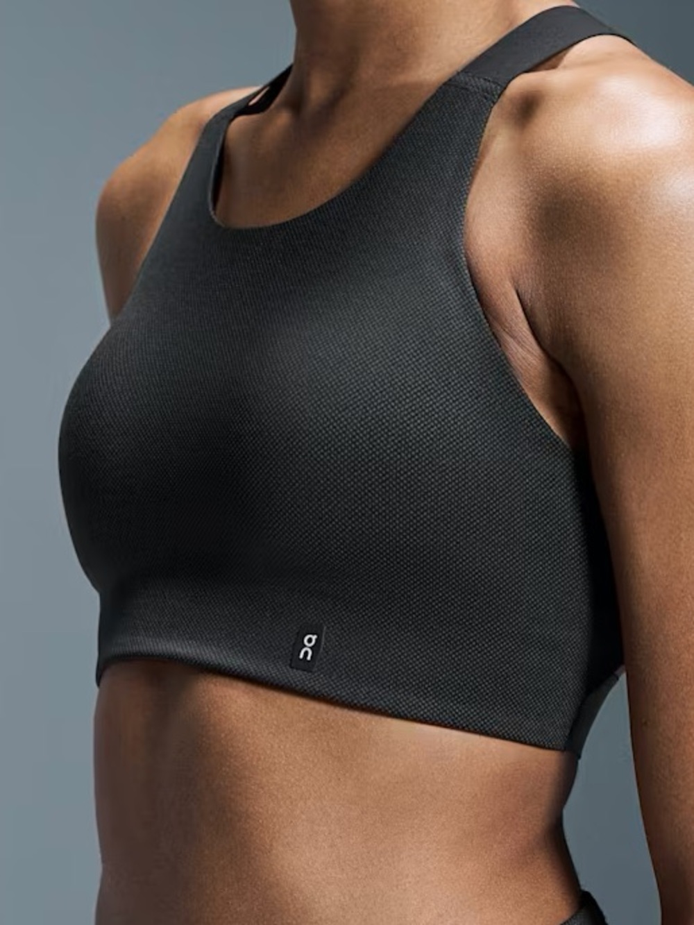 On Running Performance Bra Lumos Black High-Neck Seamless Sports Bra Size Small